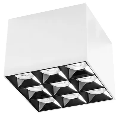 Produktbild von GFA 9-flammige Decken-/Wandleuchte 36 W 2800 lm 3000 K Satinweiß mit blendfreier Optik - Gealuce