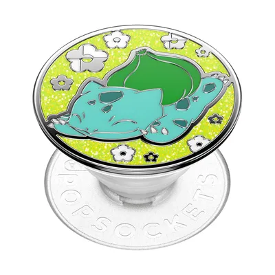 Produktbild von PopSockets PGP-Emaille Bisasam, Griffigkeit, Mehrfarbig, Metall, Zeichenmuster, Universal, 1 Stück(e)