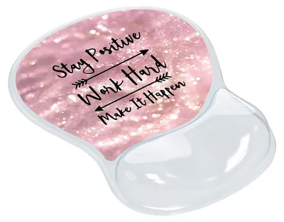 Obrázok produktu pre Ergonomická podložka pod myš s gélovým polstrováním a opierkou pre ruku, protišmyková, 25,9 x 19 cm