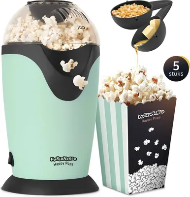 Immagine prodotto di Macchina per popcorn JAP Happy Pops - Macchina per popcorn retrò - Macchina per popcorn per la casa - Da 2 a 3 persone - Pronta in 3 minuti - Senza grassi