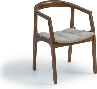 Zdjęcie produktu dla Braun Stuhl mit Armlehnen Modern Esszimmer Holz Stuhl Einrichtung Design