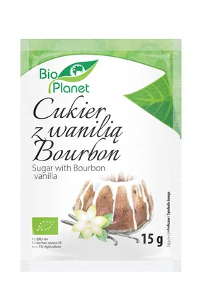 Zdjęcie produktu dla CUKIER Z WANILIĄ BOURBON15 g -PLANET