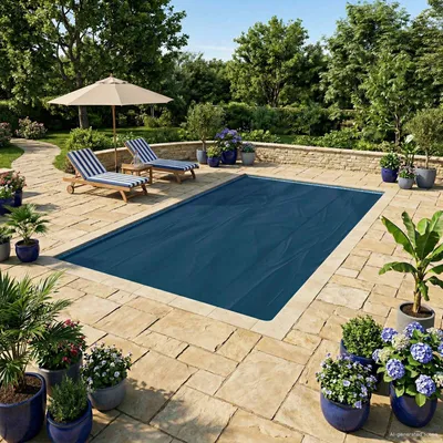 Produktbild von Möbel Solar Poolabdeckung Hochwertig 488 x 244 cm 200 μm QuadratischPoolzubehör - Poolzubehör c7450