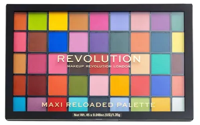 Productafbeelding van Revolution Palette 45 oogschaduwkleuren, Maxi Reloaded, Monster Mattes