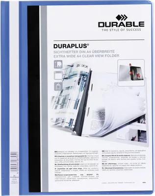 Obrázek produktu pro DURABLE Rychlovaza? DURAPLUS® A4+, modrá, 257906, 25 ks