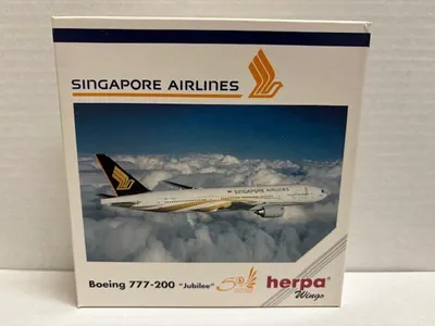 Produktbild von Herpa Wings 1:500 Boeing 777-200 Singapore Airlines Jubilee 511124