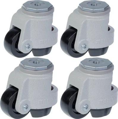Obrázek produktu pro Nivelační kolečko 63mm kolečko Blickle s nosností 500 kg HRIG-POA 63G -Sada 4 ks