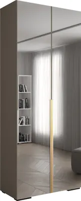 Produktbild von MEBLE KRYSPOL Inova 1 Schrank Spiegel - 236,7x100x47cm - Kaschmir Kaschmir Gold