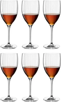 Produktbild von Leonardo Poesia Rotweinglas 6er Set, spülmaschinengeeigneter Rotweinkelch, Höhe 24 cm, 600 ml, Glas, 069165