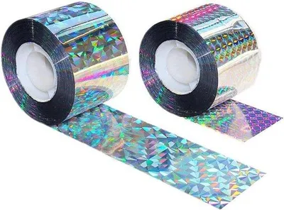 Obrázok produktu pre Reflexná páska na plašenie vtákov – zavesené pásky na plašenie, strieborné