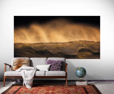 Produktbild von Komar Vlies Fototapete - Golden Wave - Größe: 200 x 100 cm (Breite x Höhe) - 1 Bahn