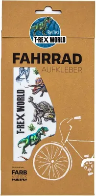 Produktbild von FARBviereck Fahrradaufkleber T-Rex-World Reflex