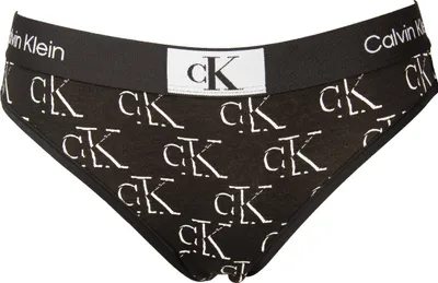Obrázek produktu pro CK CALVIN KLEIN dámské kalhotky, viditelný gumový pas s logem, číslo výrobku QF7222E, moderní bikiny, velikost M, 90 % bavlna, 10 % Elastan