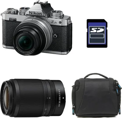 Obrázek produktu pro NIKON Z fc + Z 16-50 Silver + Z 50-250 + Sac + SD karta 8 GB