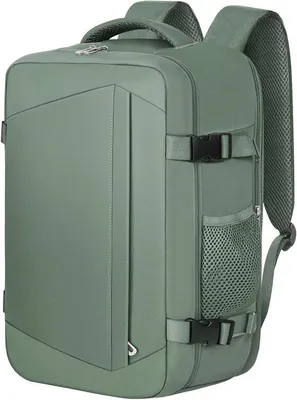 Obrázek produktu pro KIRFEIHT Cestovní taška/Batoh 40x20x25 cm - Malý batoh na dojíždění do kanceláře/školní batoh vhodný pro leteckou společnost Ryanair - Zelený batoh o objemu 20 litrů pro každodenní použití
