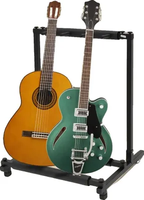 Zdjęcie produktu dla Stojak na gitarę, regulowana wysokość, solidna konstrukcja, czarny