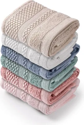 Immagine prodotto di Mijolnir, Piramit 1, multicolore, set di asciugamani (6 pezzi), 100% COTONE, 30 x 50 cm