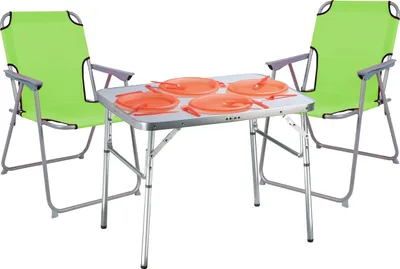 Produktbild von 3-teiliges praktisches Campingmöbel Set Alu L75xB55xH60cm