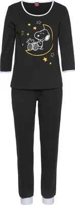 Produktbild von Peanuts Pyjama 2 -teilig schwarz Größe 36/38