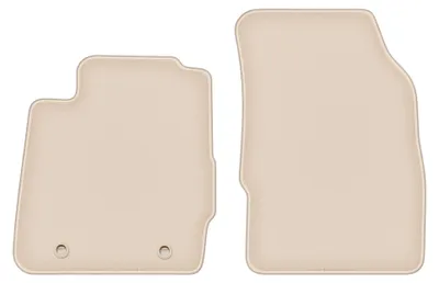 Produktbild von Velours-Fußmatten Vorne für Ford Fiesta MK7 2008-2011 (Schrägheck) – 2-tlg, Beige, passgenau – Wielganizator FORTUNA