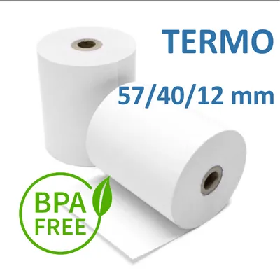 Produktbild von Kassenrolle TERMO 57/40/12 mm (18 m), 10 Stück