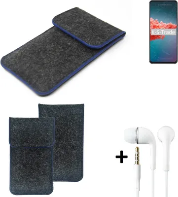 Produktbild von K-S-Trade Handy Schutz Hülle kompatibel mit Xiaomi Redmi Note 9 5G Schutzhülle Handyhülle Filztasche Pouch Tasche Case Sleeve Filzhülle