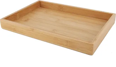 Produktbild von Japanischer Stil Rechteckig Obst Tee Essen Serviertablett für Restaurant Home (28*19.5*3cm)