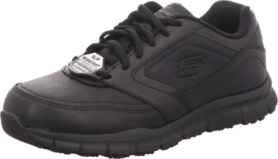 Zdjęcie produktu dla Skechers Work męskie sznurowane niskie buty-sneakersy WORK RELAXED FIT: NAMPA czarny, kolor:czarny, rozmiar EU:44