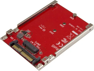Obrázek produktu pro StarTech.com U2M2E125, U.2, M.2, Červená, CE, FCC, TAA, REACH, 5 - 50 °C, -25 - 70 °C