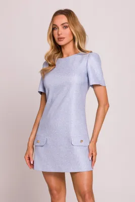 Produktbild von Made of Emotion Minikleid für Frauen Aunese M855 azurblau L