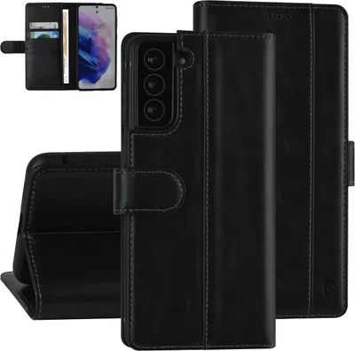 Produktbild von UNIQ Accessory Book type case Galaxy S21 Plus - Black - PolyurethanLeather