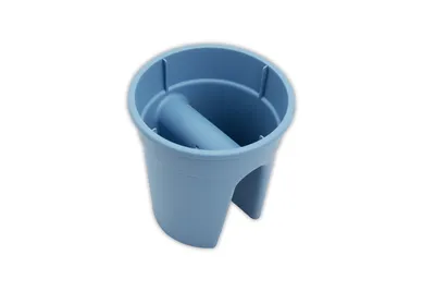 Produktbild von KHW Geländerblumentopf Flowerclip, 3er Set, meerblau