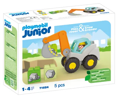 Produktbild von PLAYMOBIL Junior 71684 JUNIOR: Schaufelbagger