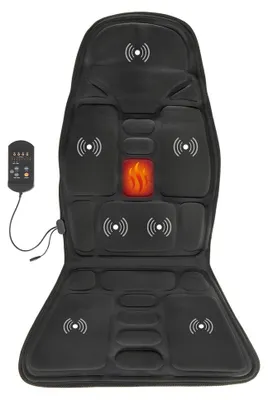 Image de Coussin de massage électrique pour siège, idéal pour le dos et la région lombaire