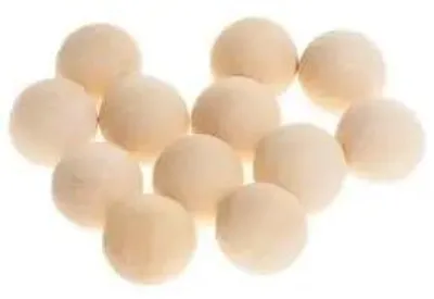 Obrázok produktu pre Drevené guľôčky bez otvoru, prírodné, 20 mm, 12 ks – Brewis