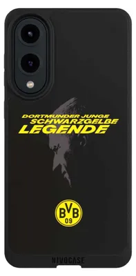 Produktbild von NIVOCASE Handyhülle für Samsung Galaxy S25 Edge  Hülle NIVOpure Case Schwarz BVB Borussia Dortmund Marco Reus