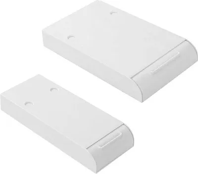 Immagine prodotto di Uniqoos® Set di 2 cassetti sottoscrivania, adesivi, in ABS, 22×9×3,5 cm – soluzione salvaspazio per l'organizzazione sotto la scrivania