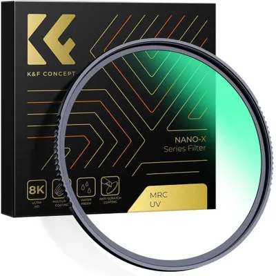 Zdjęcie produktu dla Filtr UV 58 mm - Nano-powłoka - Ultracienki 3,3 mm - Ochrona obiektywu