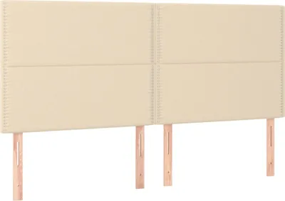 Produktbild von Kopfteile 4 Stk. Creme 90x5x78/88 cm Stoff
