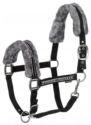 Produktbild von Start Elegance Halfter für Ponys mit Fellfutter Schwarz