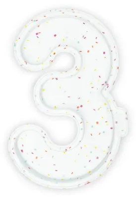Silikonformen für Zahlenkuchen, Zahl 3, 2 Stück, 30 x 20 x 2 cm