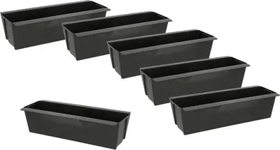 Image de Jardinières pour palettes Euro - lot de 6 / argentées - jardinières, jardinières de balcon