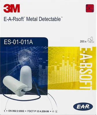 Produktbild von 3M E-A-Rsoft detektierbar Gehörschutzstöpsel ES-01-011A Lärmschutz Arbeitsschutz