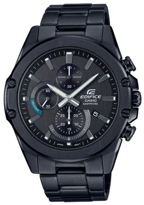 Produktbild von CASIO HerrenuhrEFR-S567DC-1AVUEF Edelstahl PVD Schwarz Chronograph Datum Saphirgals Edifice