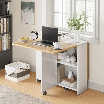 Imagen del producto de Mesa plegable para comer, extensible, mesa de cocina abatible