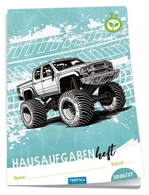 Image de TRÖTSCH - Cahier de devoirs annuel pour l'école primaire Truck 26/27