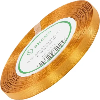 Image de Ruban de satin 6 mm - jaune - 32 mètres courants