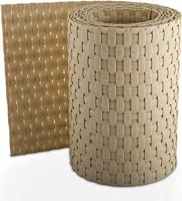 Produktbild von Sellon24® PE-Rattan Sichtschutzstreifen Rattan 255x19cm Creme Beige Sichtschutz Zaunblende