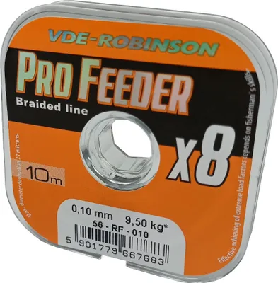 Obrázok produktu pre Robinson Phantom Prime Pro Feeder X8 pletená šnúra (hnedá) 0,10 mm 9,50 kg 10 m