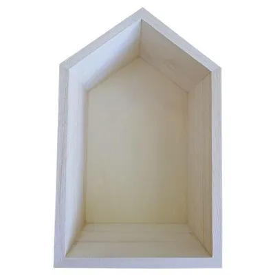 Produktbild von Holzregal Haus 22,5 x 14 x 10 cm